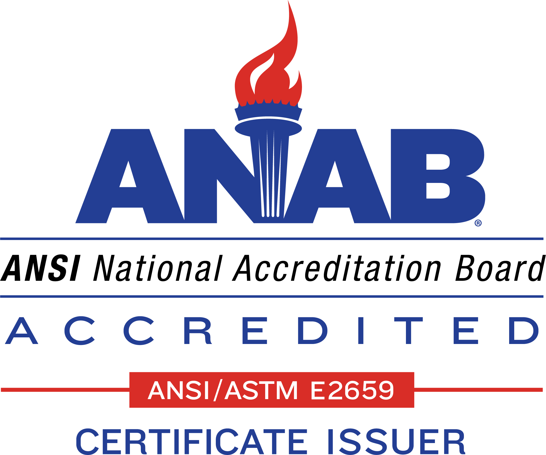 ANSI National Accreditation Board - Acreditado - logotipo