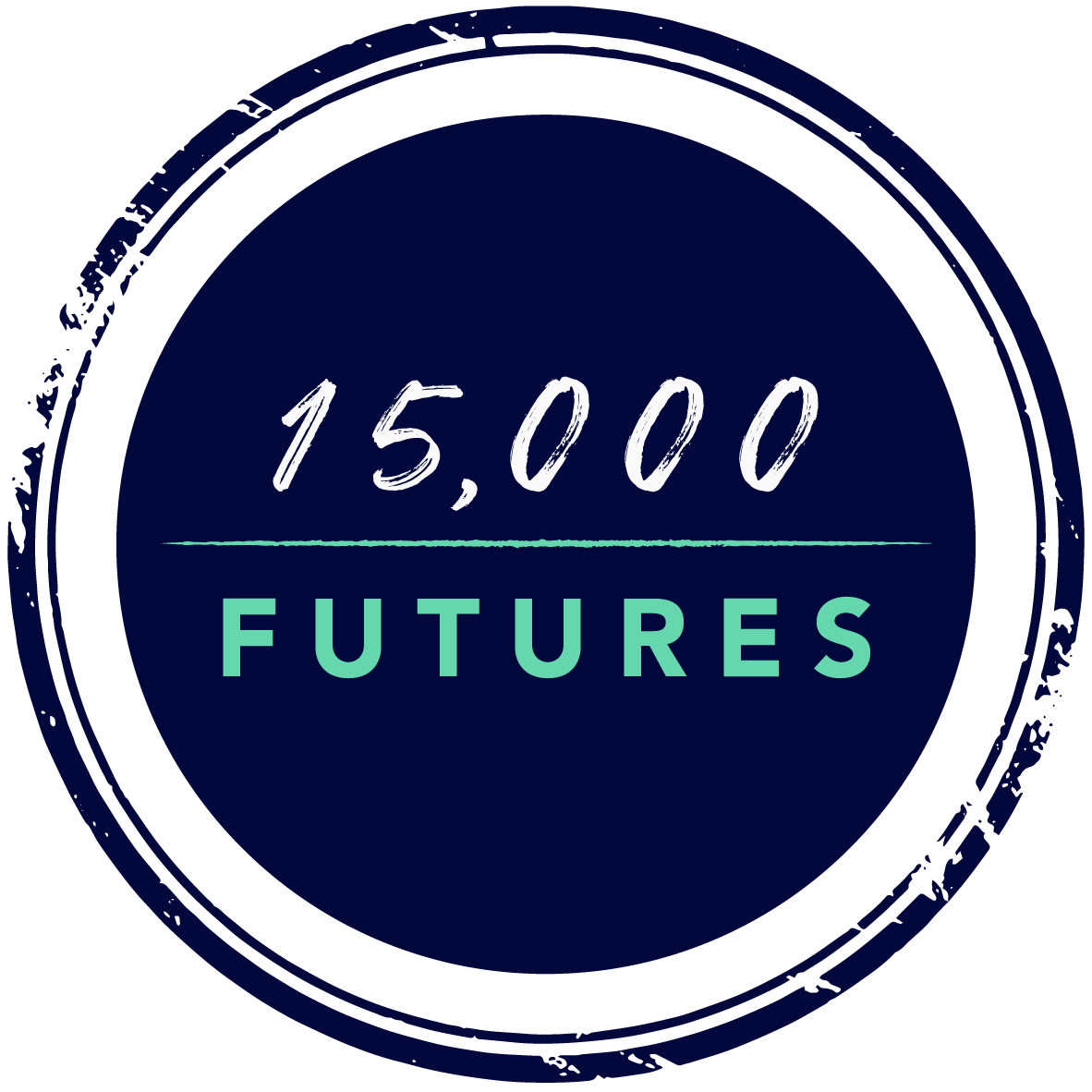 15,000 Futures stamp logo