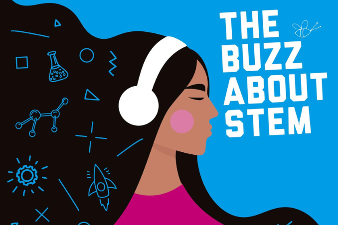 Gráfico para el podcast The Buzz About STEM