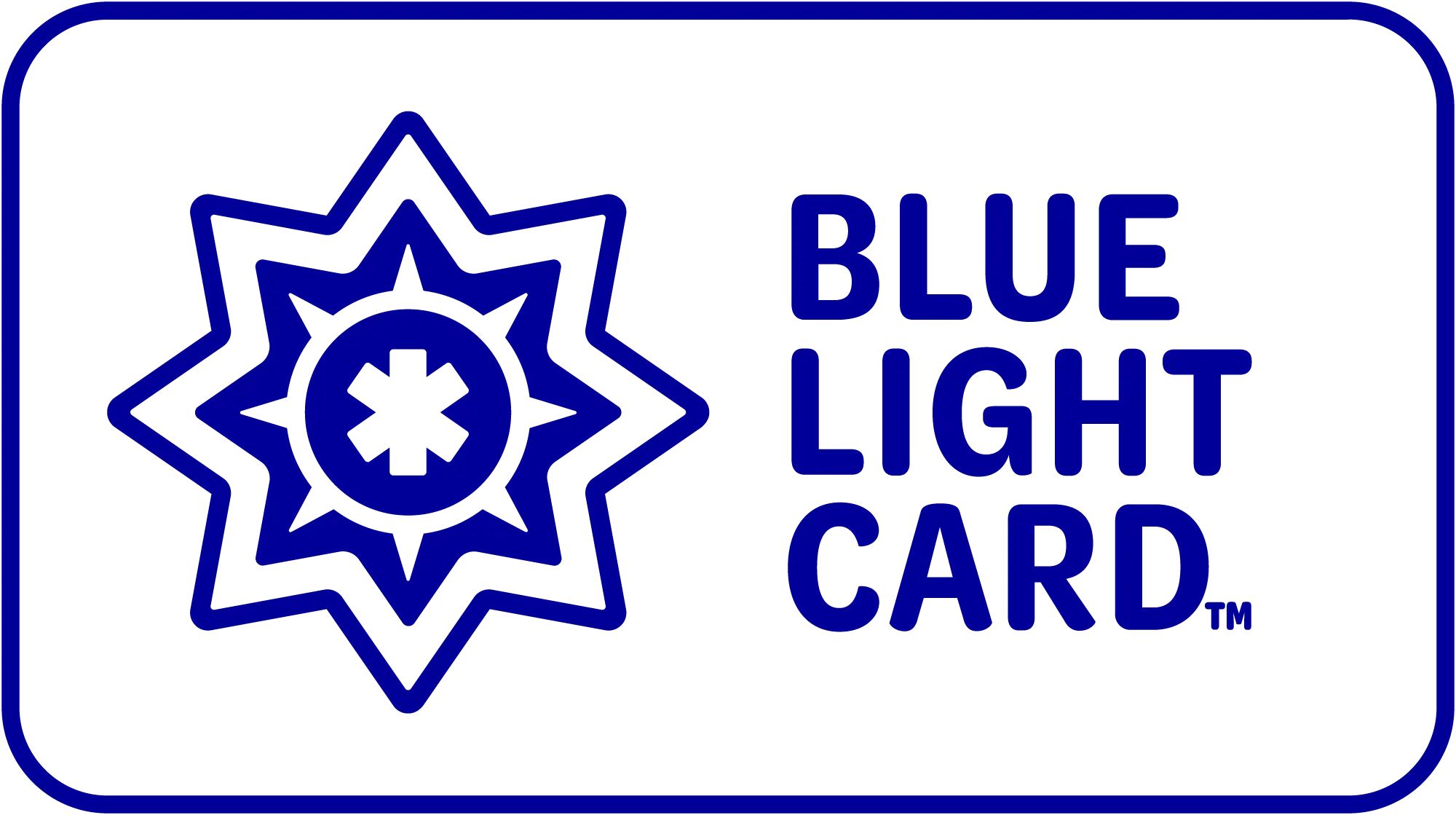 Logotipo de la tarjeta Blue Light