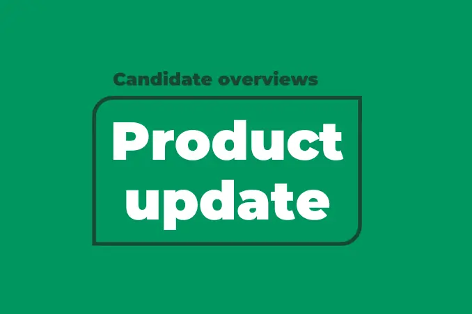 Candidate overview product update card image